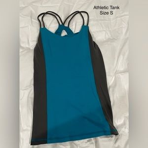 Women’s Teal Blue and Grey Athletic Tank Top Size Small